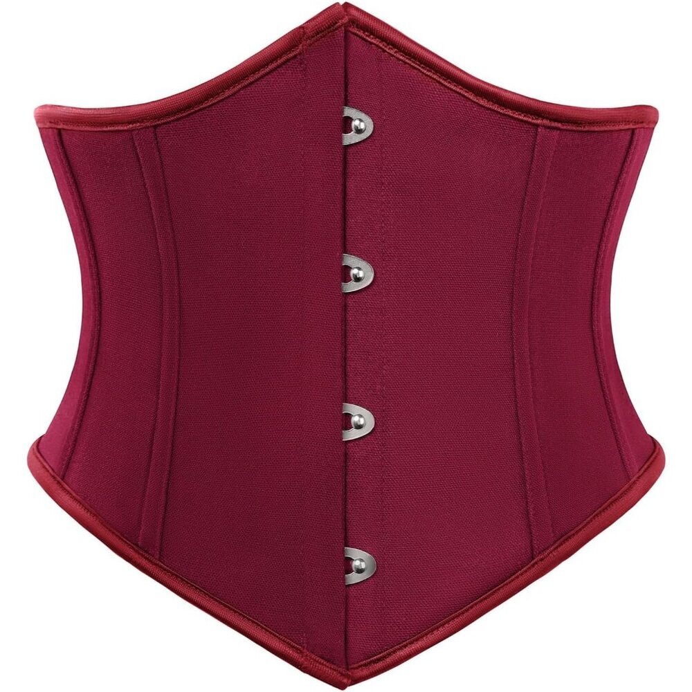 Women's Wine Red Corset Belt Wide Waist Lace Up Pirate Accessories Belt